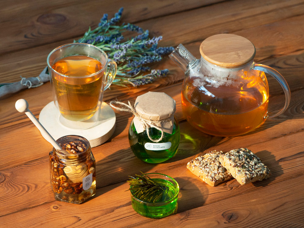 Заварочный чайник с бамбуковой крышкой «Sencha», прозрачный, коричневая крышка — изображение 6