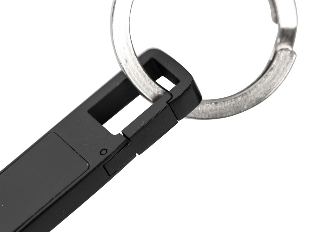 USB 2.0- флешка на 32 Гб c подсветкой логотипа «Hook LED», темно-серый, красная подсветка — изображение 5