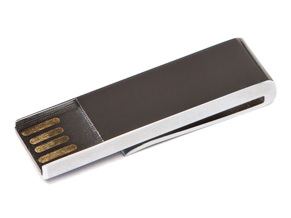 USB 2.0- флешка на 32 Гб в виде зажима для купюр, серебристый