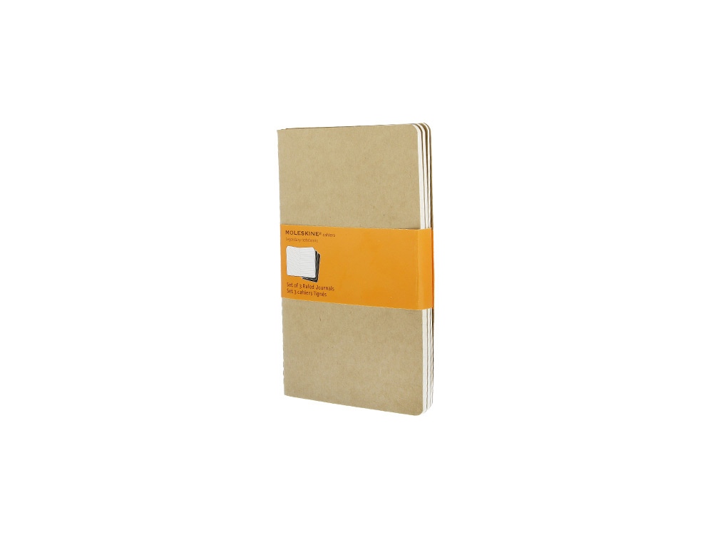 Набор записных книжек А5 Cahier (в линейку), 3 шт, бежевый