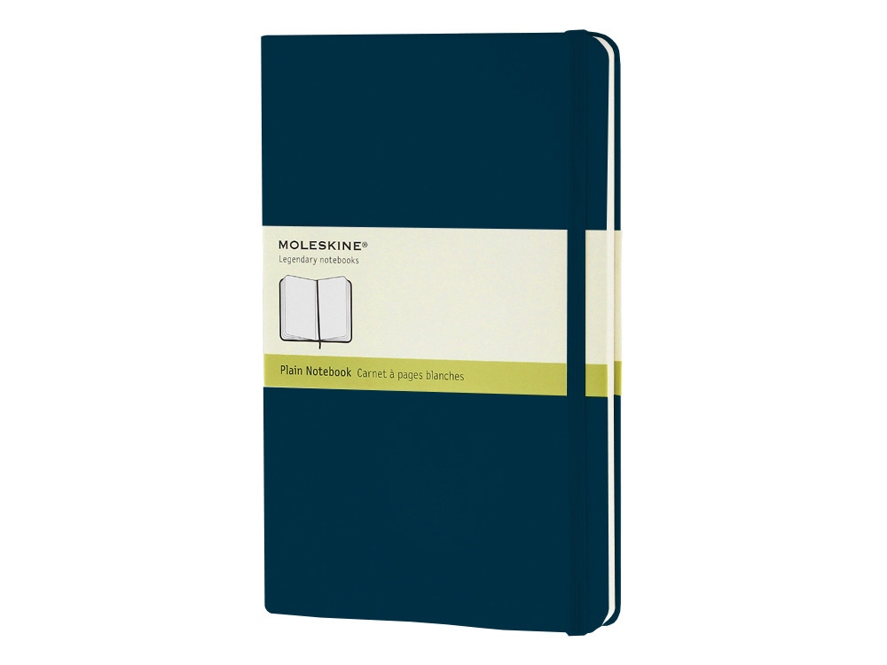 Записная книжка А5 (Large) Classic (нелинованный), голубой сапфир