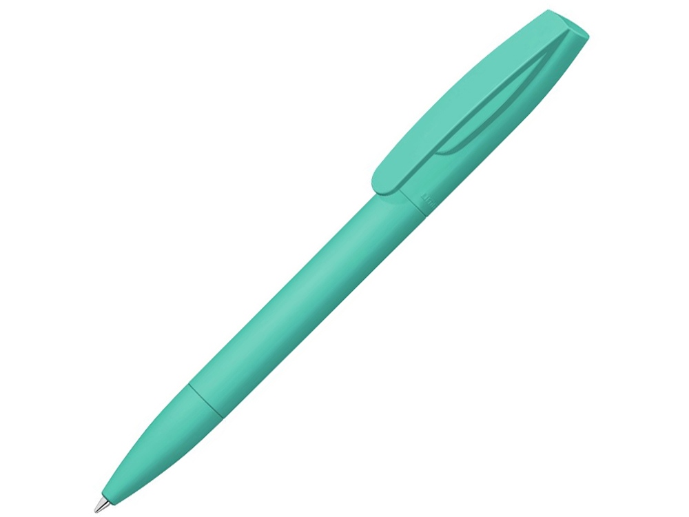 Ручка шариковая пластиковая «Coral Gum », soft-touch, бирюзовый