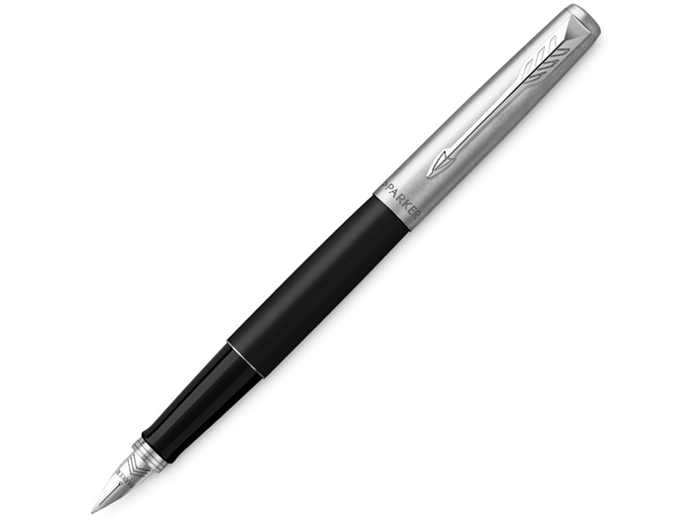 Ручка перьевая Parker Jotter Core, M, черный, серебристый