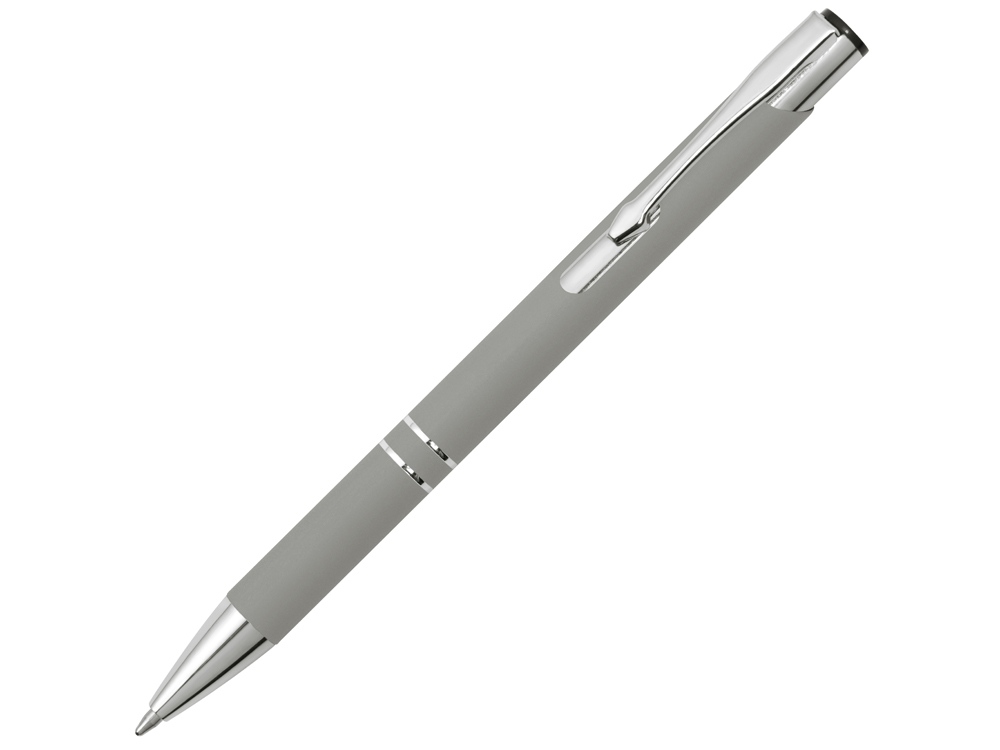 Ручка металлическая шариковая «C1» soft-touch, серый