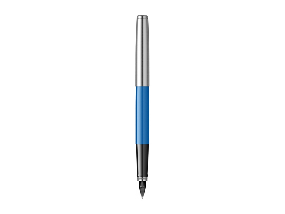 Ручка перьевая Parker Jotter Originals, F, серебристый, черный, синий — изображение 4