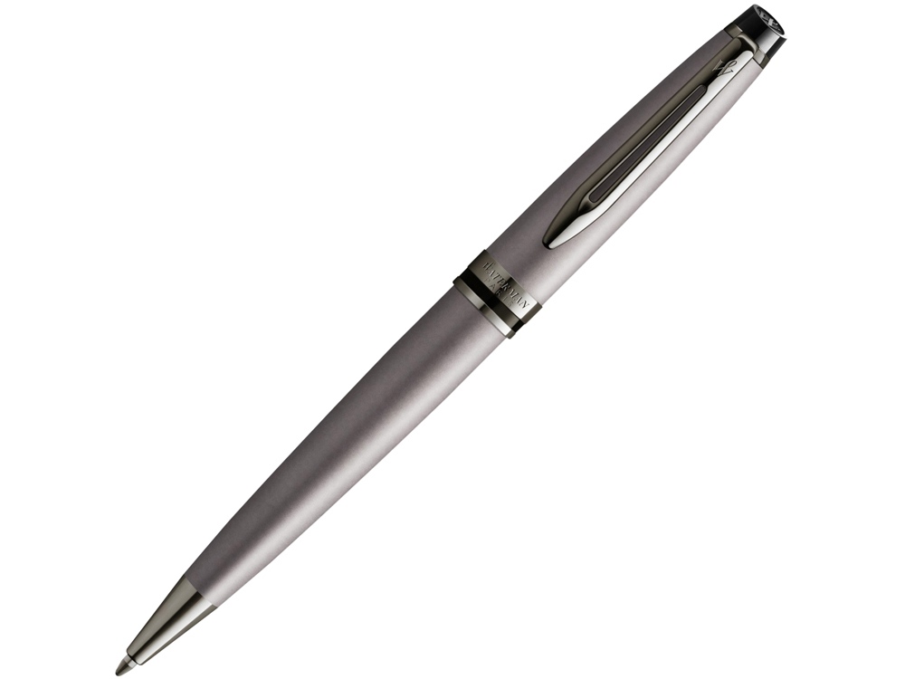 Ручка шариковая Expert Metallic, серебристый, черный