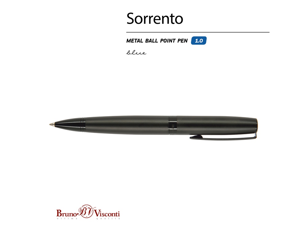 Ручка металлическая шариковая «Sorento», черный — изображение 2