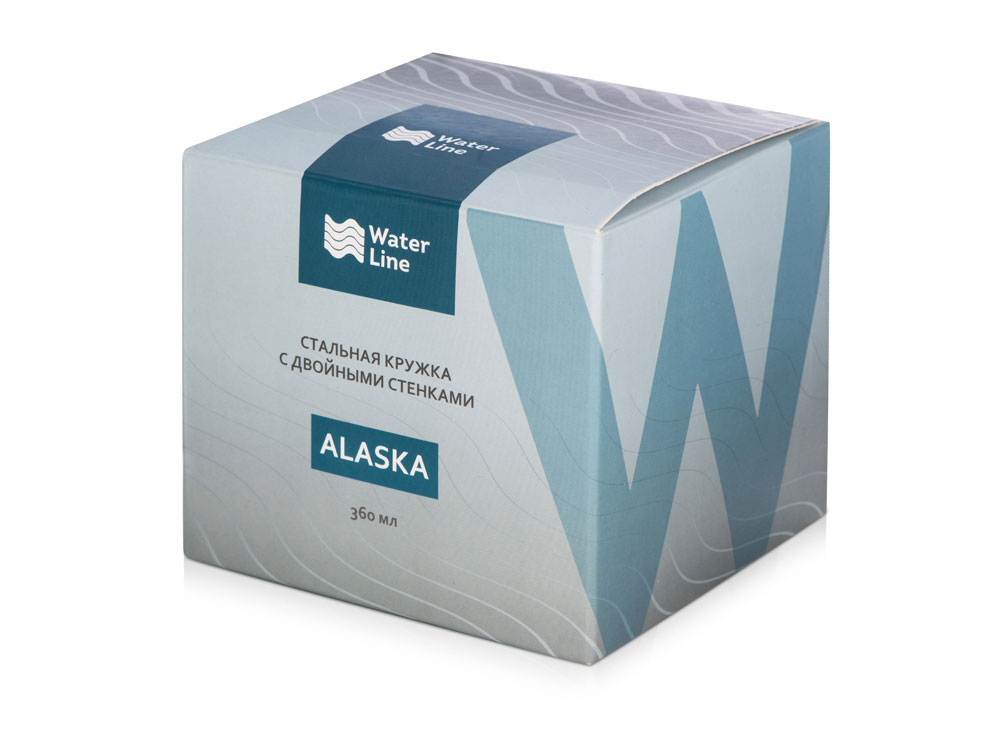 Стальная кружка с двойными стенками «Alaska», черный — изображение 8