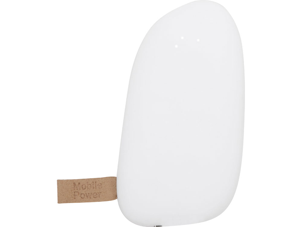 Внешний аккумулятор в форме камня «Stone», 5200 mAh, белый — изображение 4