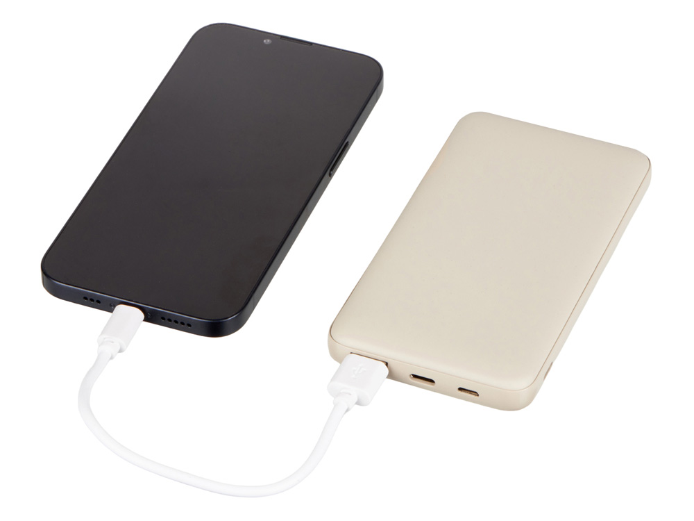 Внешний аккумулятор «Reserve Pro»,10 000 mAh, бежевый — изображение 2
