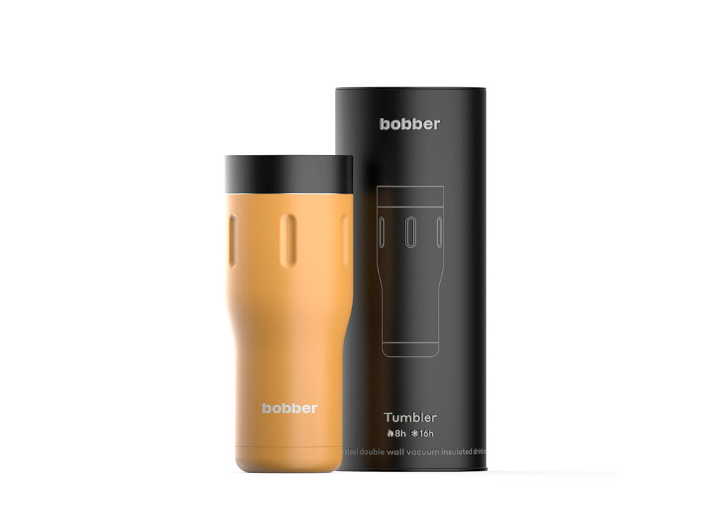 Вакуумная термокружка «Tumbler», 470 мл, оранжевый