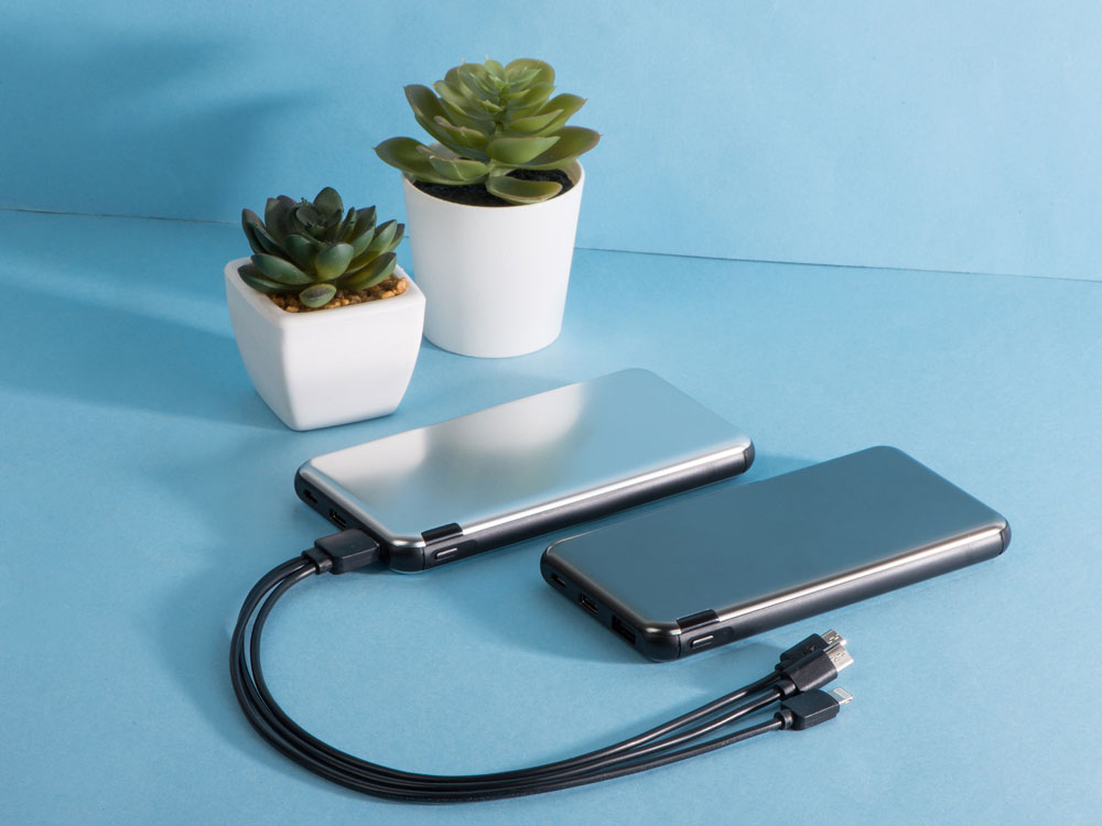 Внешний аккумулятор «Forge» v.2 , 10000 mAh, серый — изображение 14