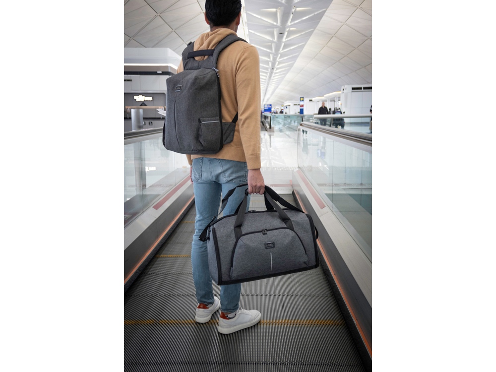 Водостойкая складывающаяся универсальная сумка «Tourister», серый — изображение 18
