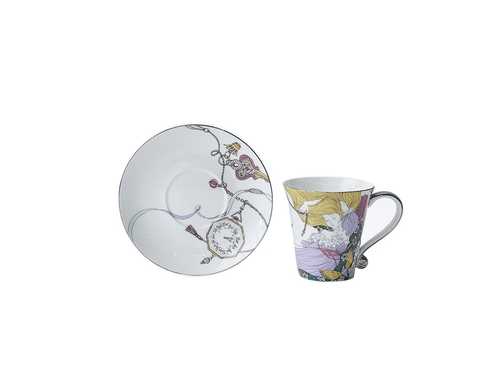 Набор чашка и блюдце «TEA SET ALICE», мультиколор — изображение 3