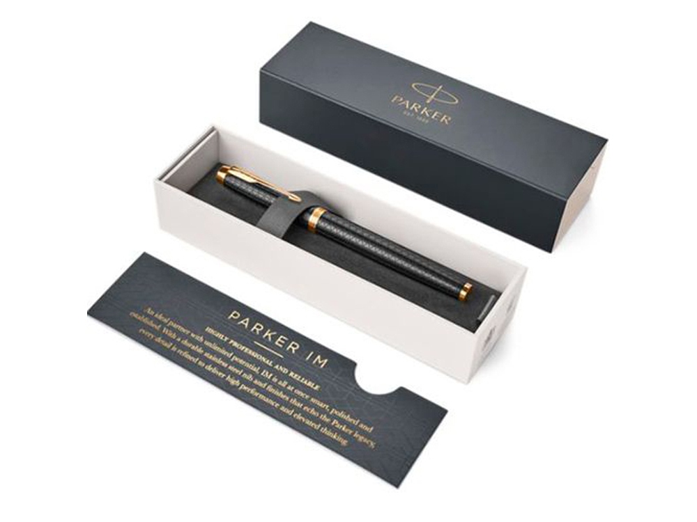 Ручка перьевая Parker IM Premium, F, черный, золотистый — изображение 5