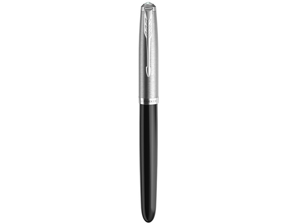 Ручка перьевая Parker 51 Core, F, черный, серебристый — изображение 3