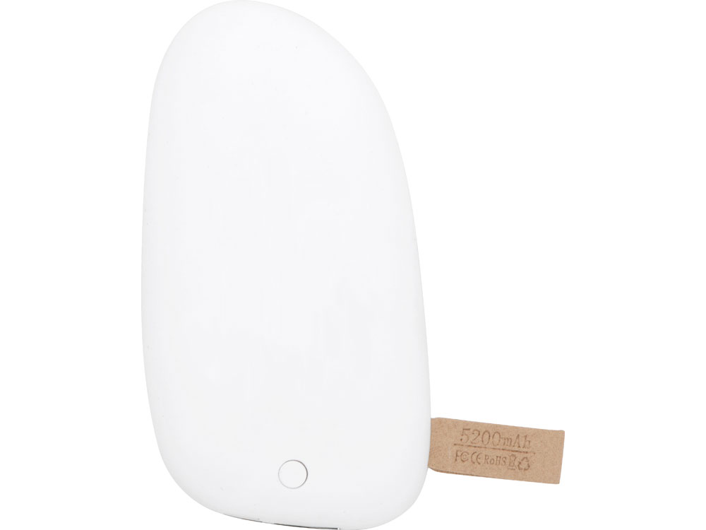 Внешний аккумулятор в форме камня «Stone», 5200 mAh, белый — изображение 3
