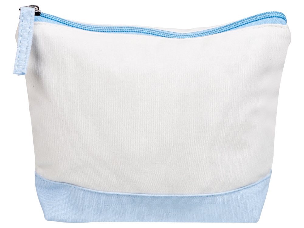 Косметичка хлопковая «Cotton», белый/голубой — изображение 3