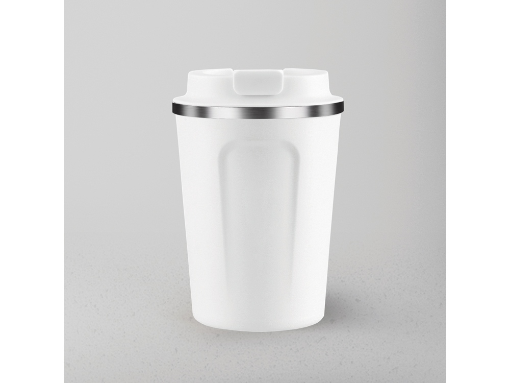 Термокружка «CAFÉ COMPACT», белый — изображение 2