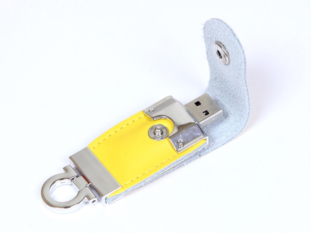 USB 2.0- флешка на 8 Гб в виде брелока, желтый