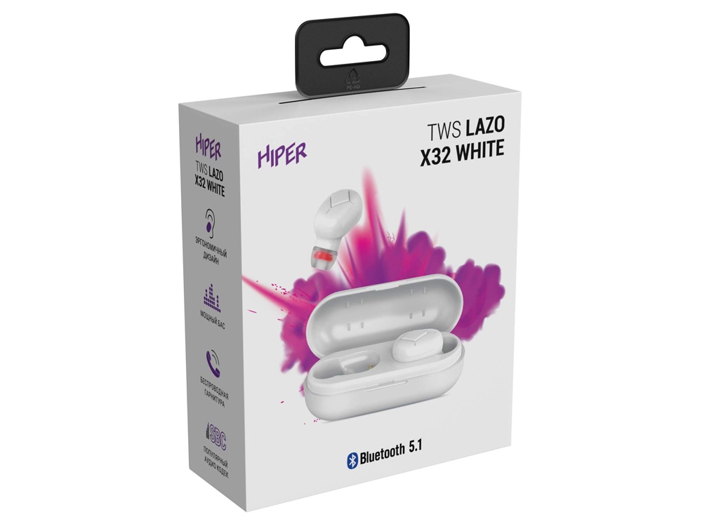 Наушники TWS «Lazo X32», белый — изображение 5