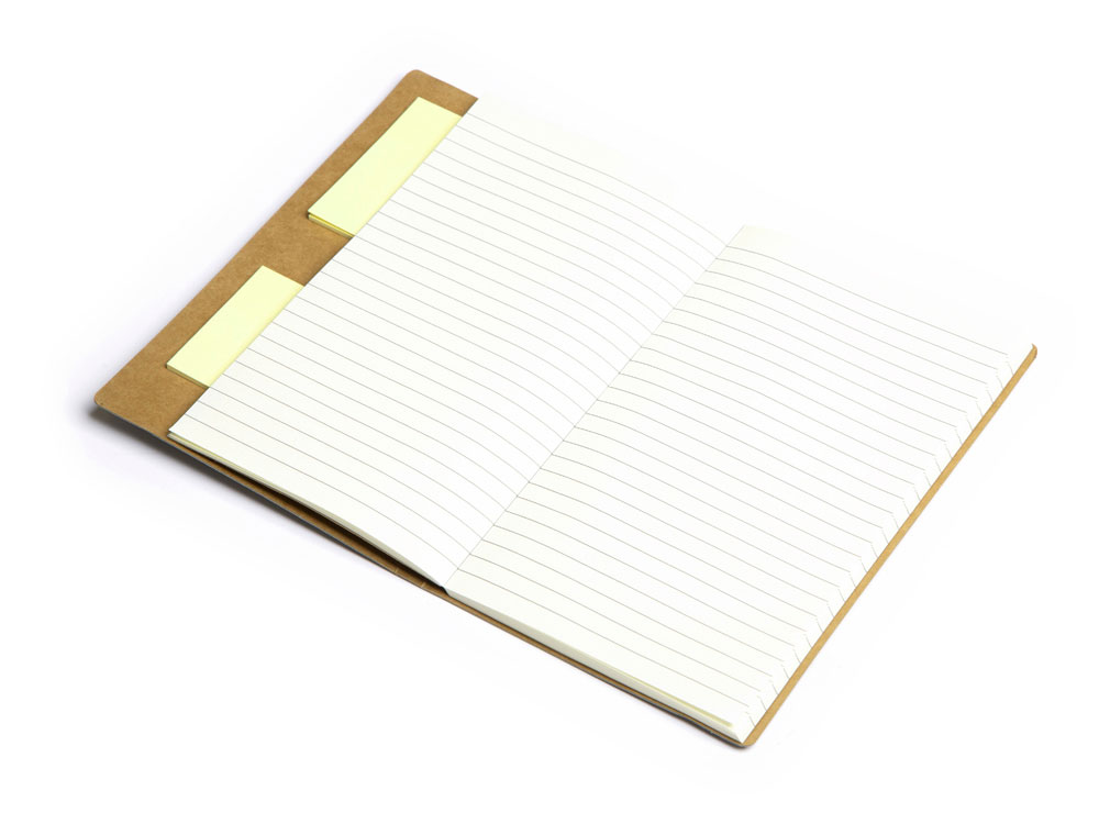 Блокнот А5 «Write and stick» с ручкой и набором стикеров, серый — изображение 4