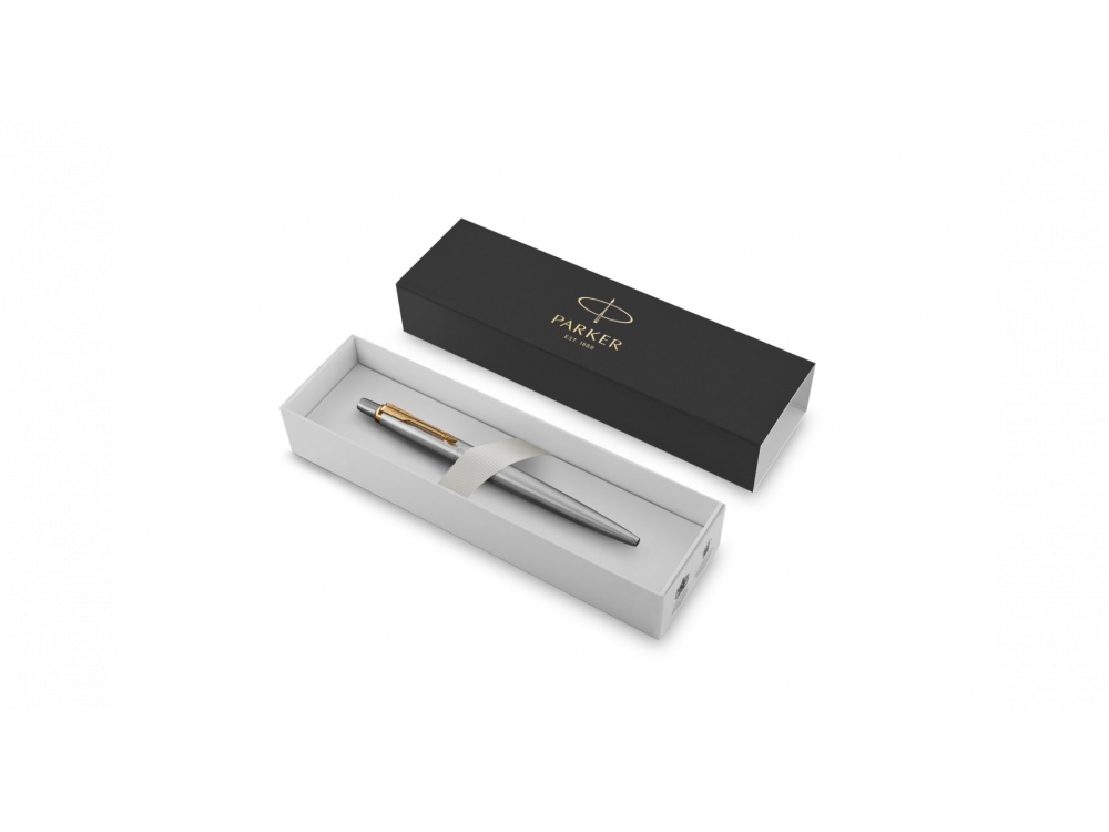 Ручка гелевая Parker Jotter Core, серебристый, золотистый — изображение 2