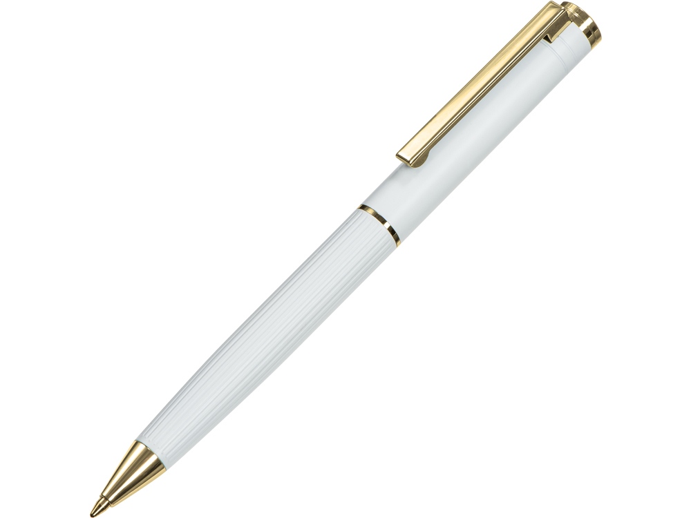 Шариковая металлическая ручка «Monarch Gold», белый