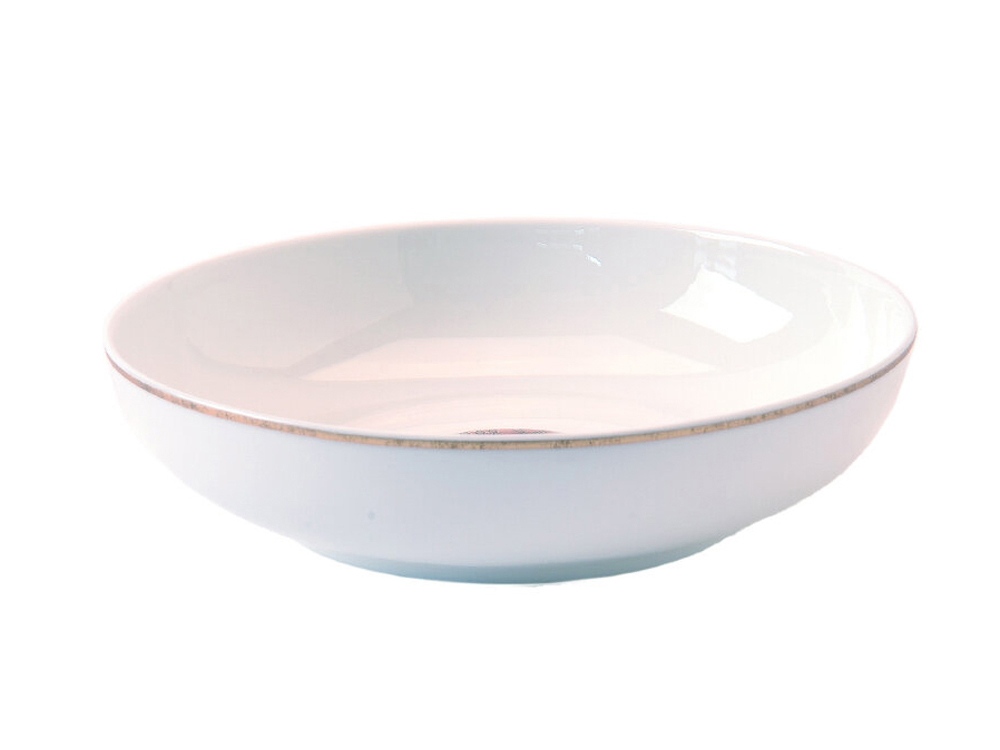 Суповая тарелка «S.PLATE 2 GLD», белый