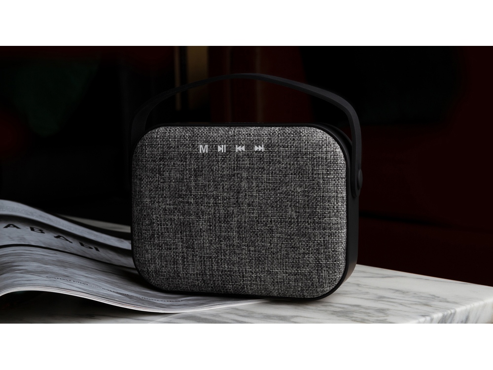 Портативная колонка «Mysound Mia» с логотипом Rombica, серый — изображение 11