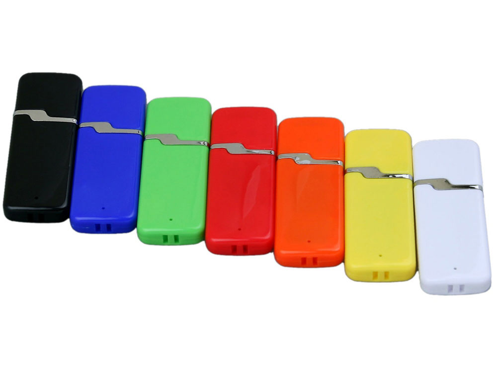USB 2.0- флешка на 8 Гб с оригинальным колпачком, синий — изображение 4