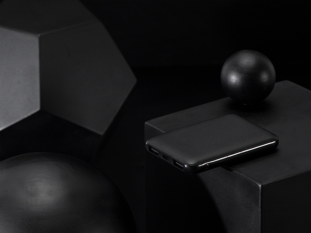 Внешний аккумулятор «Grind», 5000 mAh, черный — изображение 13
