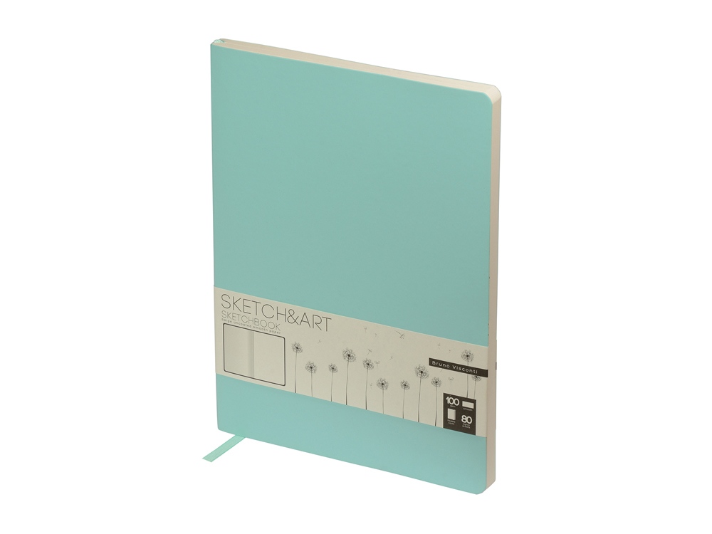 Скетчбук B5 «Sketch & Art» 100 г/м2, soft-touch, мятный