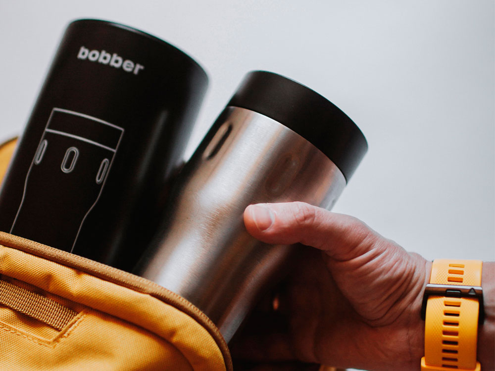Вакуумная термокружка «Tumbler», 350 мл, серебристый матовый — изображение 7