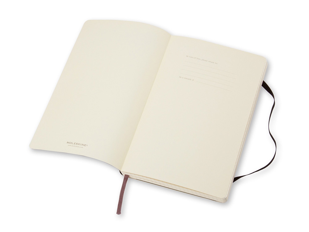 Записная книжка А6 (Pocket) Classic Soft (в клетку), черный — изображение 2