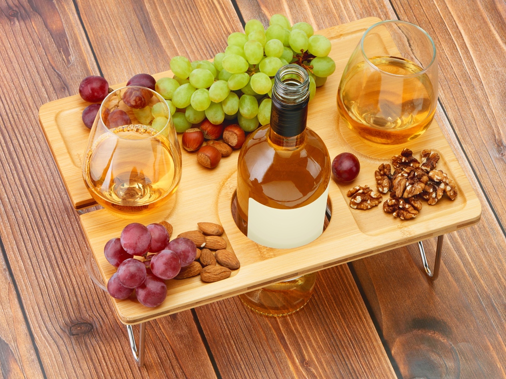 Столик бамбуковый на складных ножках «Barolo», натуральный — изображение 9