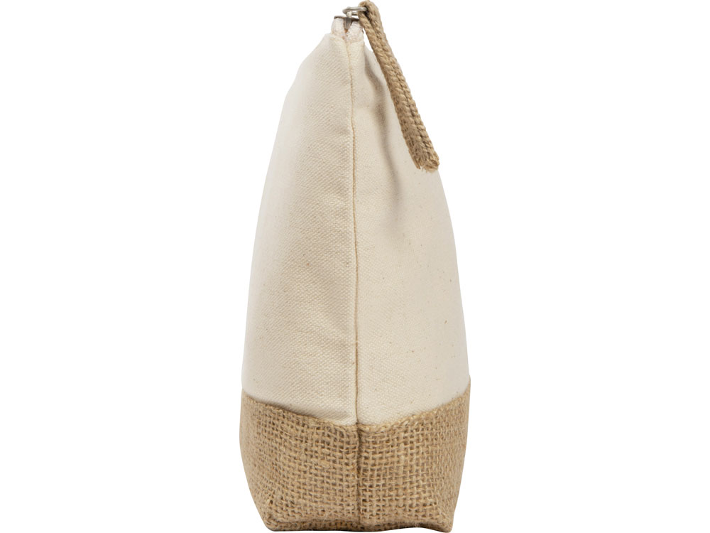 Косметичка «Jute» из хлопка и джута, молочный — изображение 4