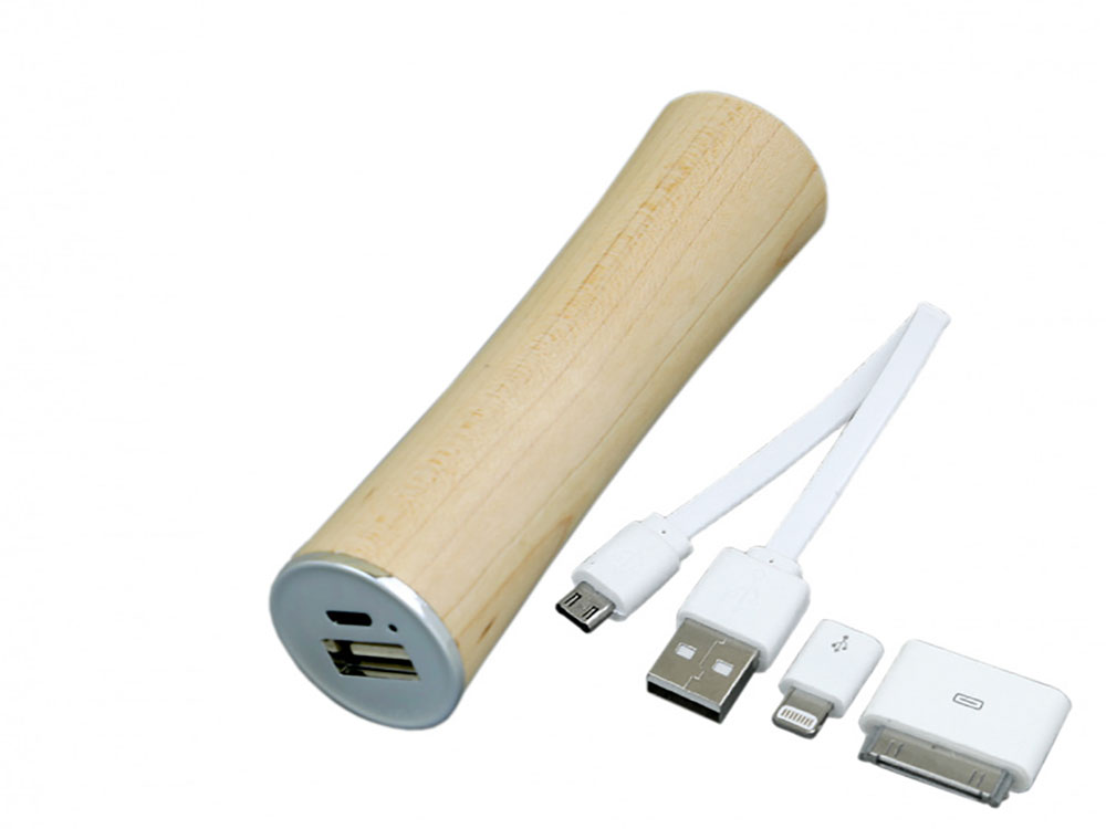 Внешний аккумулятор «Captain», 2600 mAh, белый — изображение 2