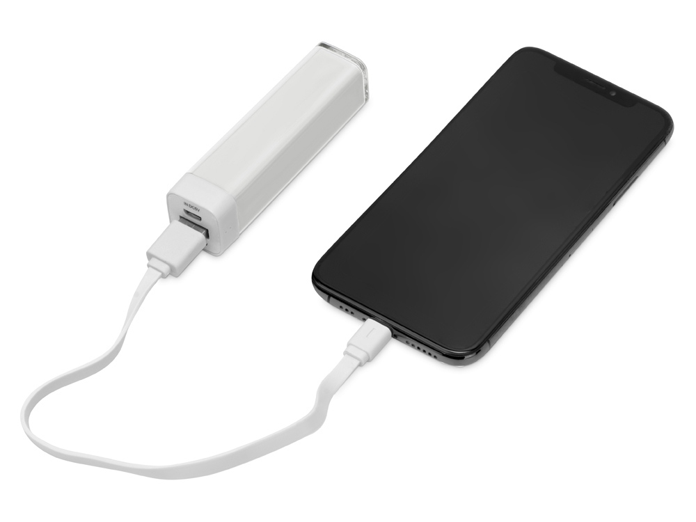 Внешний аккумулятор «Ангра», 2200 mAh, белый — изображение 2