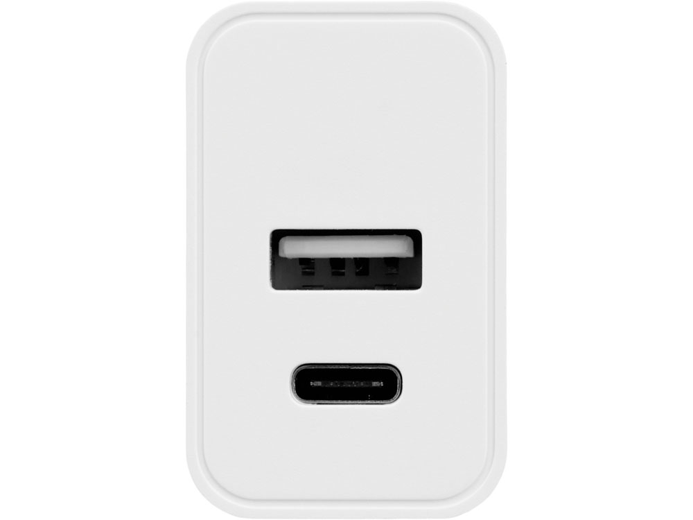 Сетевое зарядное устройство c выходами USB-A и USB-C «Recharger», 10 Вт, белый — изображение 3