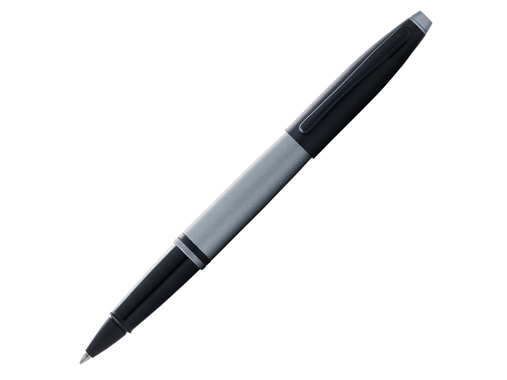 Ручка-роллер «Calais Matte Gray and Black Lacquer», серый/черный
