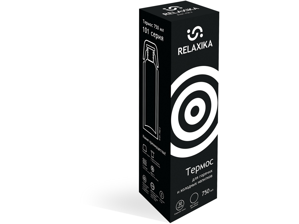 Термос Relaxika «101», 750 мл, черный — изображение 11