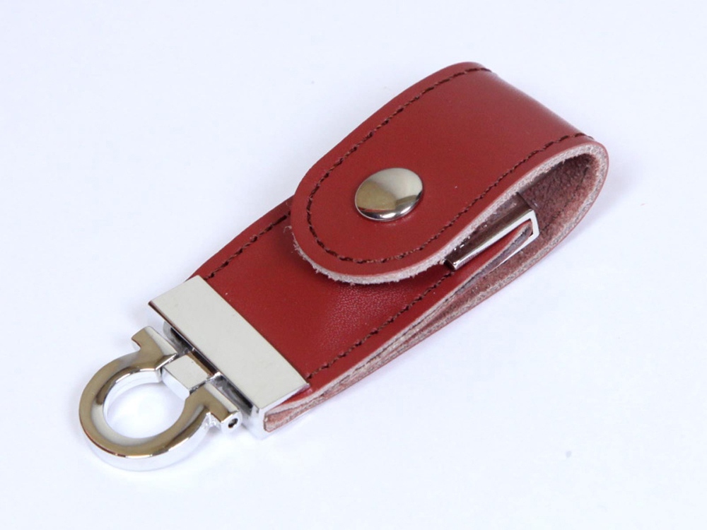 USB 2.0- флешка на 32 Гб в виде брелока, коричневый — изображение 2