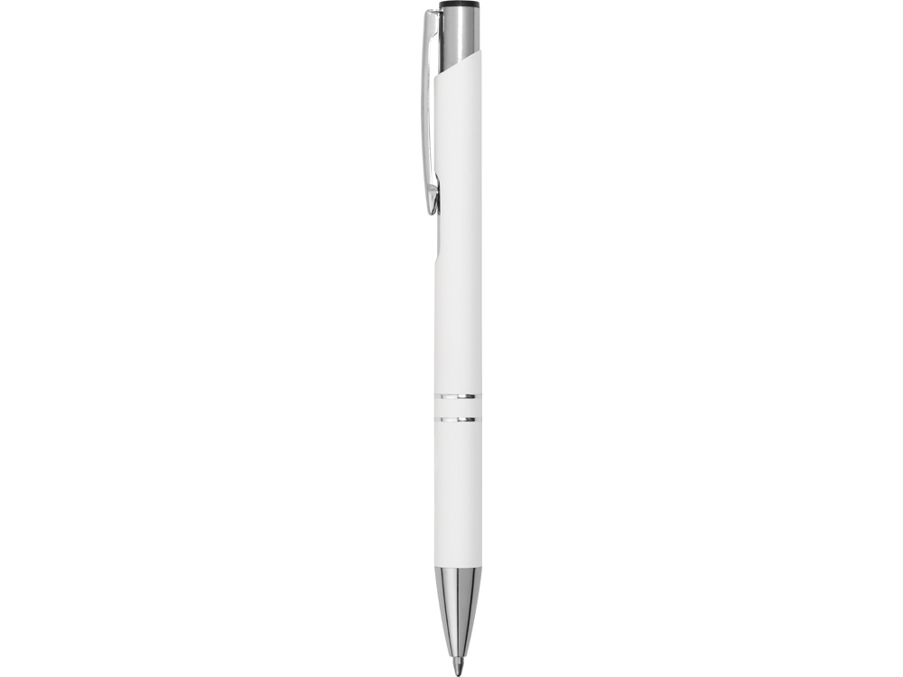 Ручка металлическая шариковая «C1» soft-touch, белый — изображение 3