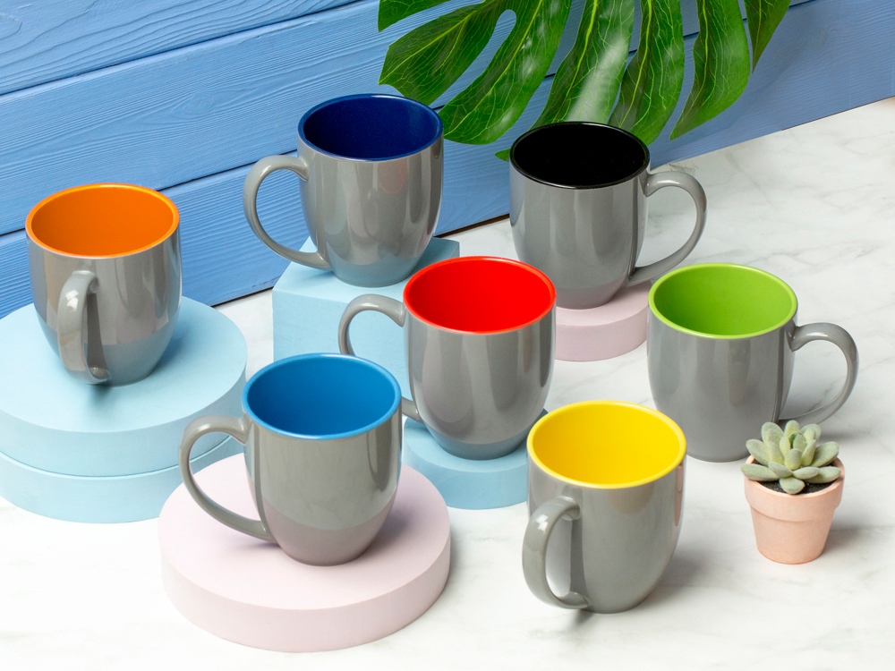 Кружка «Gracy», серый/черный — изображение 3