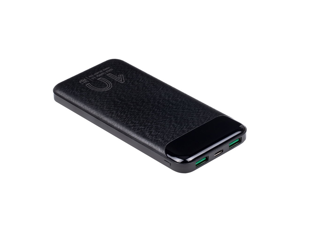 Внешний аккумулятор с дисплеем, 10000 mAh, черный — изображение 8