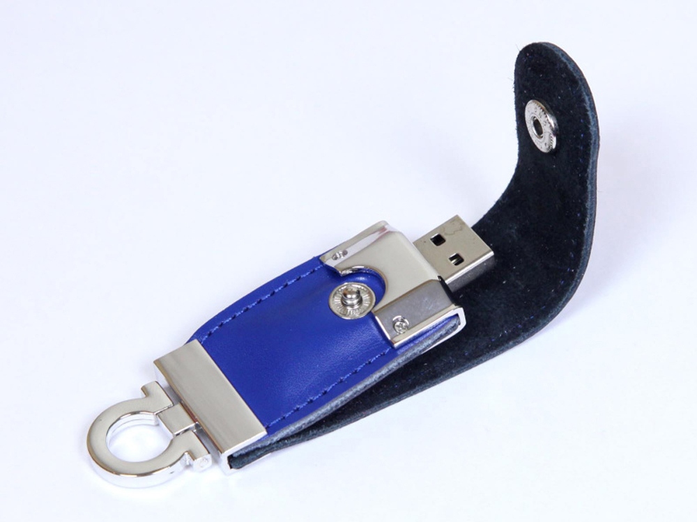 USB 2.0- флешка на 8 Гб в виде брелока, синий