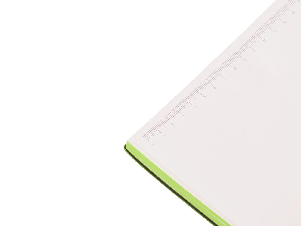 Бизнес-блокнот А5 «C1» soft-touch, зеленое яблоко — изображение 5