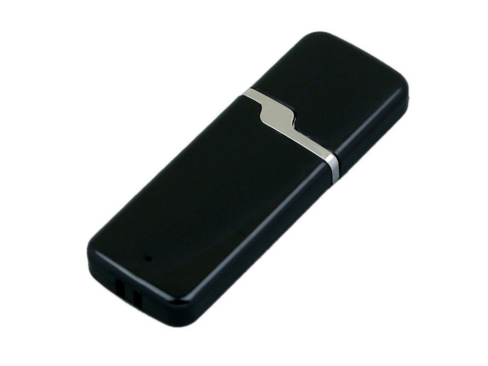 USB 2.0- флешка на 4 Гб с оригинальным колпачком, черный