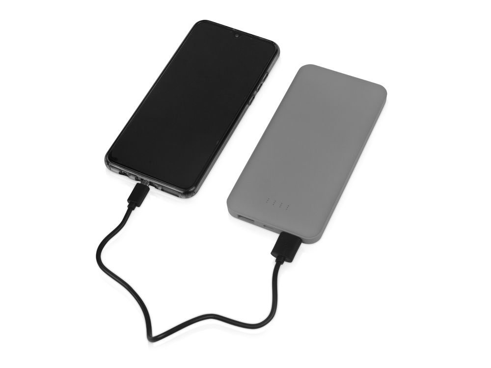 Внешний аккумулятор «NEO PB100», soft touch, 10000 mAh, серый — изображение 2